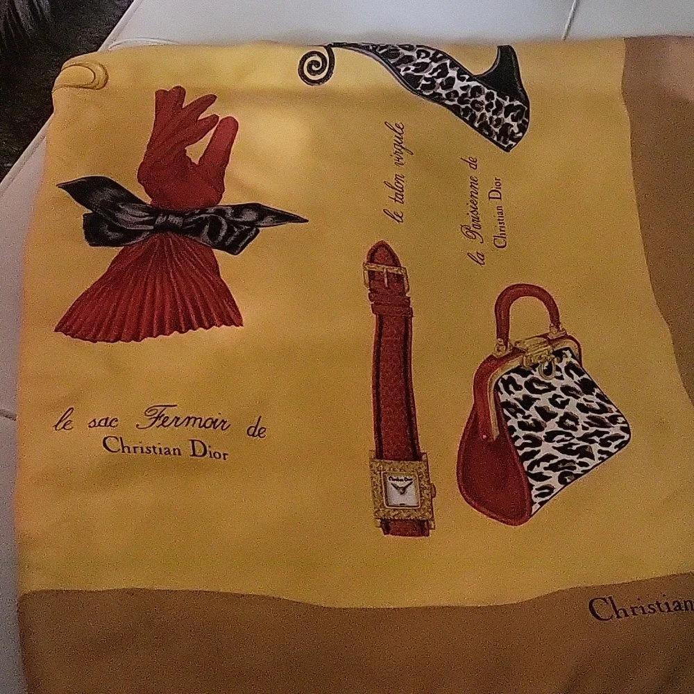 Vintage Christian Dior Silk Scarf